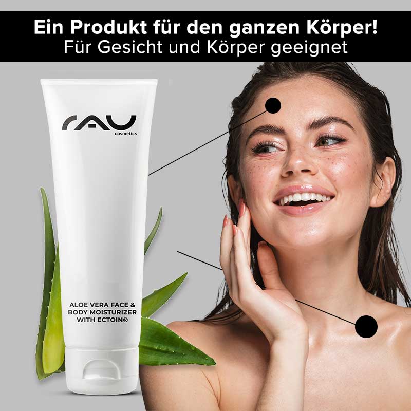 RAU Aloe Vera Face & Body Moisturizer with Ectoin® 75 ml - Gesichts- & Körpergel