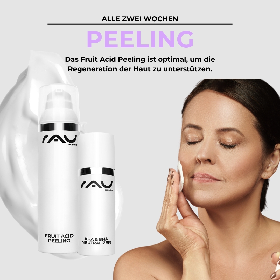 Professional care routine for mature skin