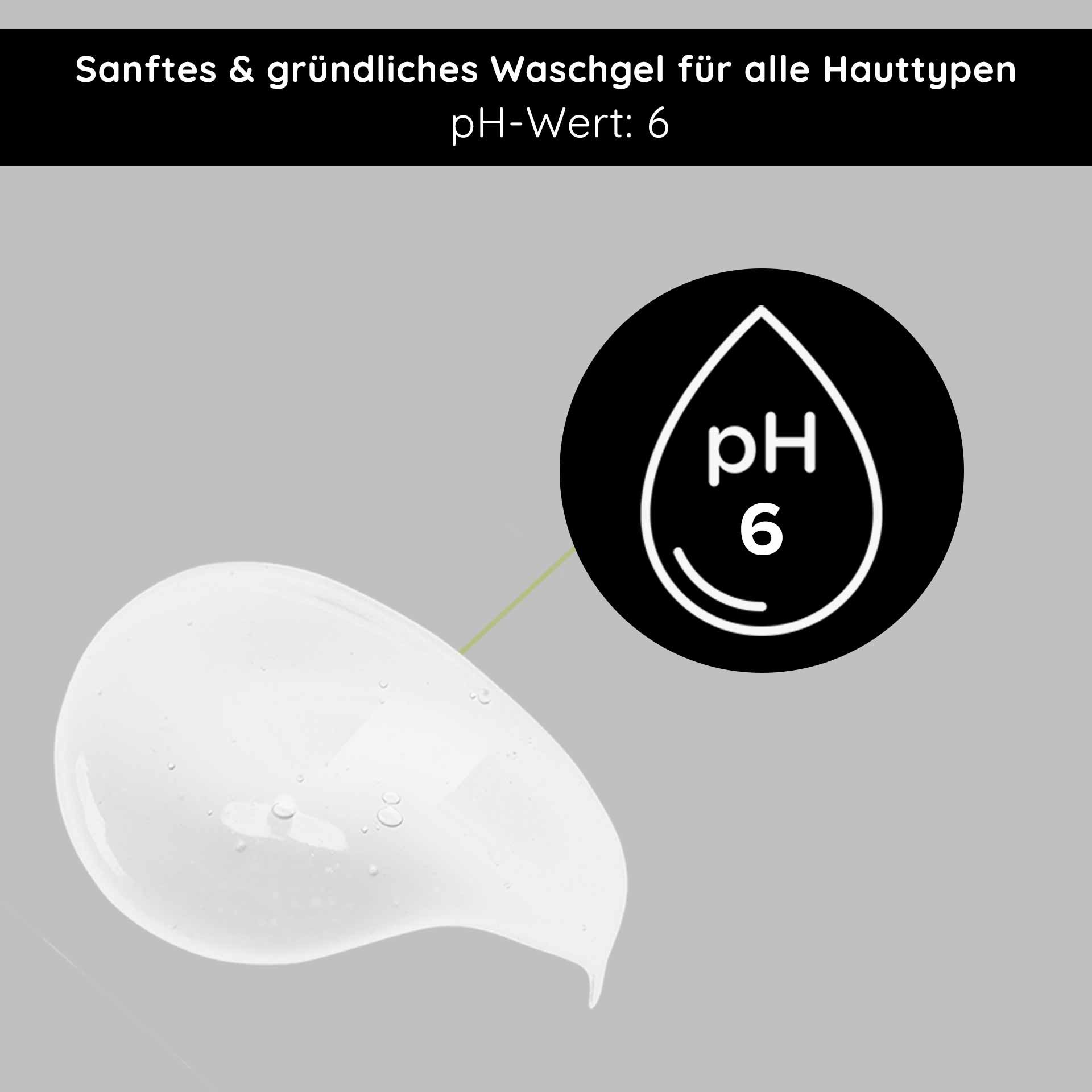 Gentle, thorough wash gel for all skin types with pH 6, presented for RAU Cosmetics Silver Facial Washgel.