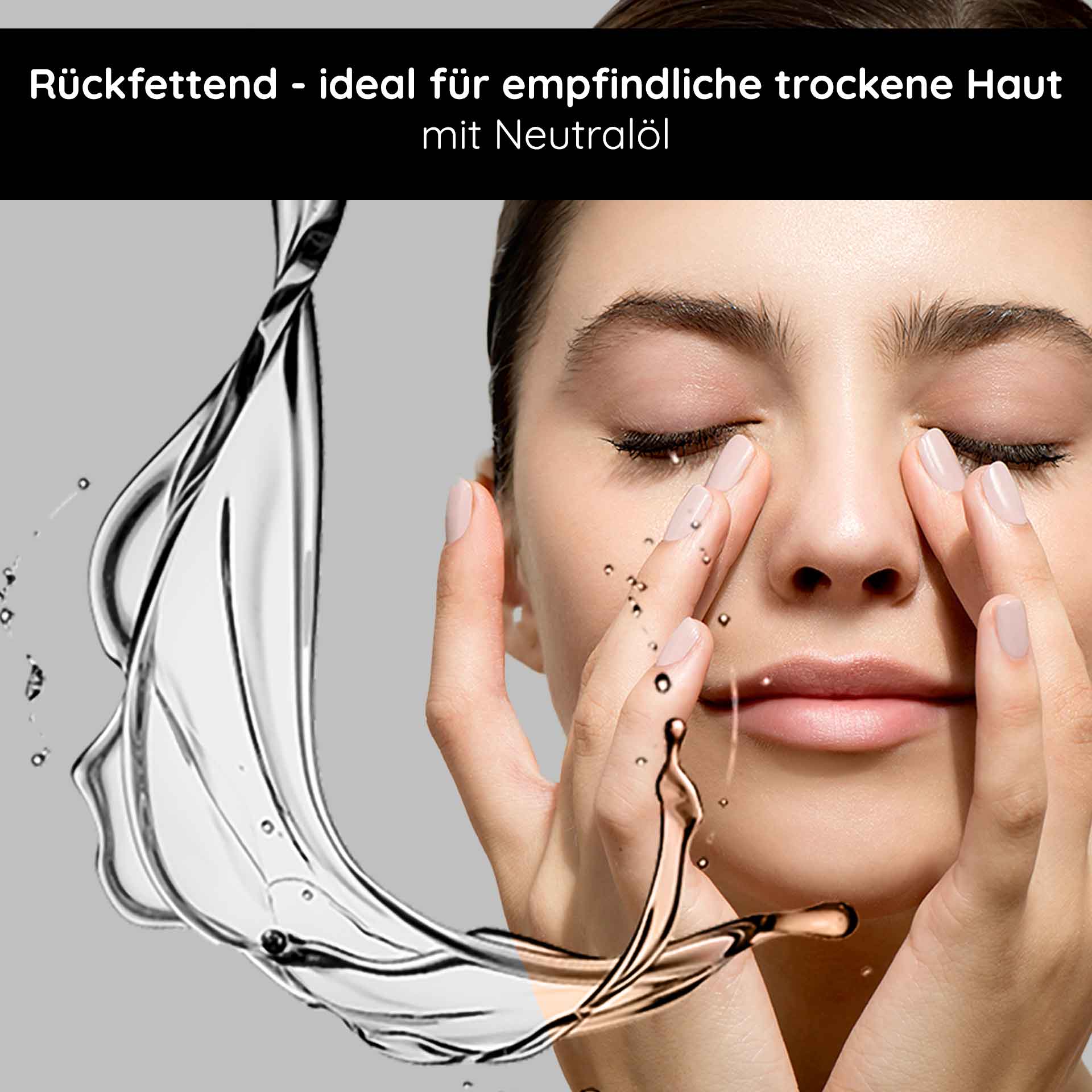 Caviar Eye Cream 15 ml - Augencreme für die reife Augenpartie Caviar Eye Cream von RAU Cosmetics, Frau trägt Creme auf ihr Gesicht auf und betont dabei die Feuchtigkeitsversorgung und Anti-Aging-Vorteile für reife Haut.