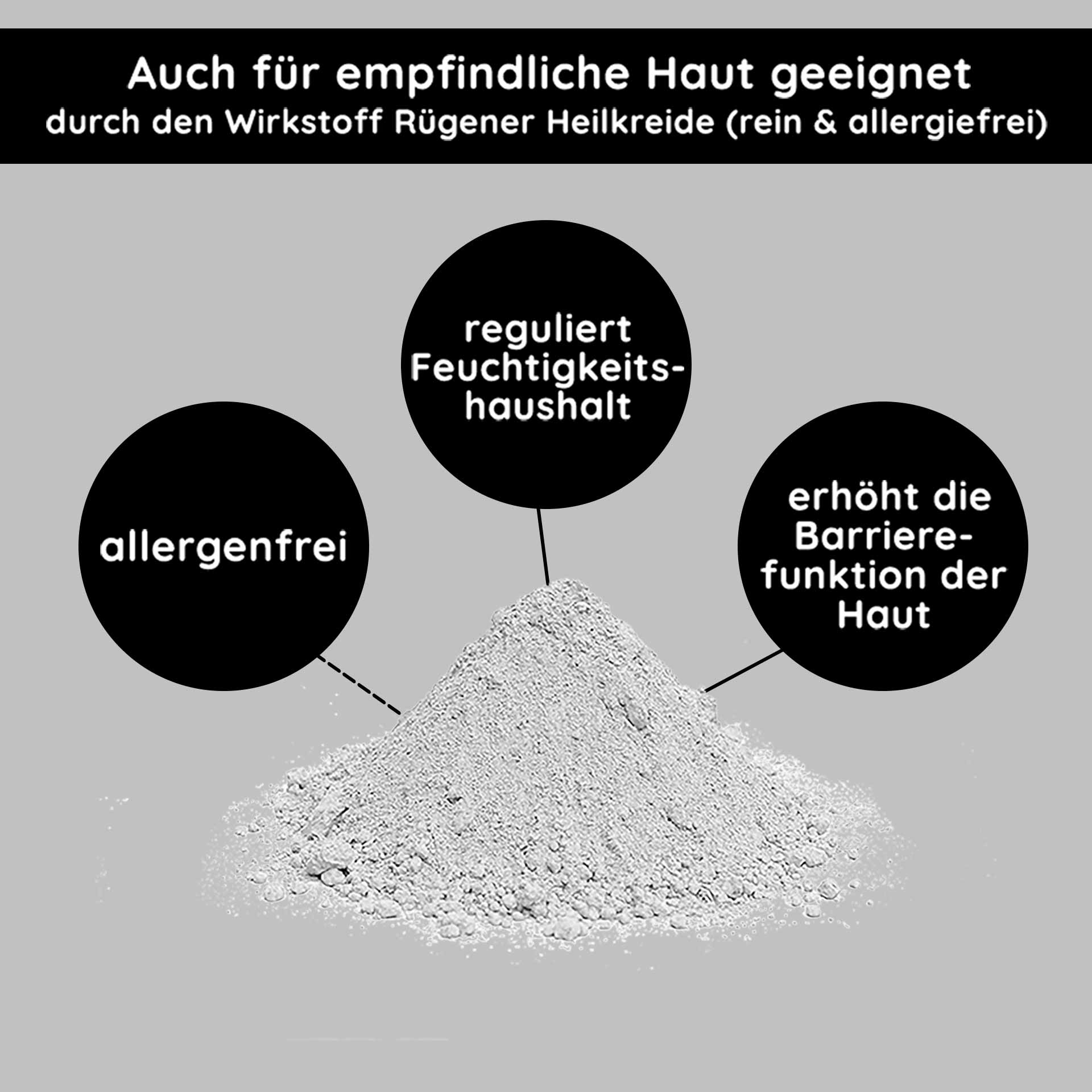 Mineral Mask 50 ml Mattierende Gesichtsmaske Die Inhaltsstoffe der Mineralmaske heben die Vorteile von Rügener Heilerde für empfindliche Haut hervor, regulieren den Feuchtigkeitshaushalt und stärken die Barrierefunktion der Haut.