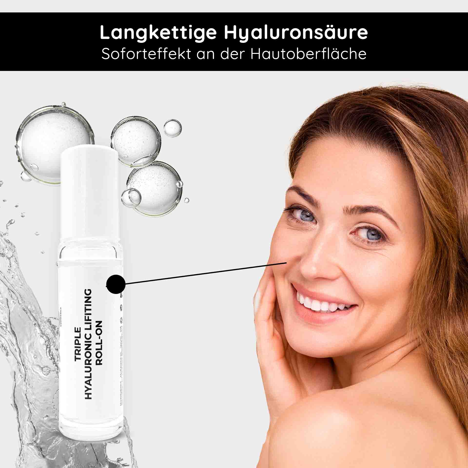 Triple Hyaluronic Serum Roll-On 10 ml mit 3-fach Hyaluronsäuren Triple Hyaluronic Serum Roll-On 10 ml mit 3-fach Hyaluronsäuren
