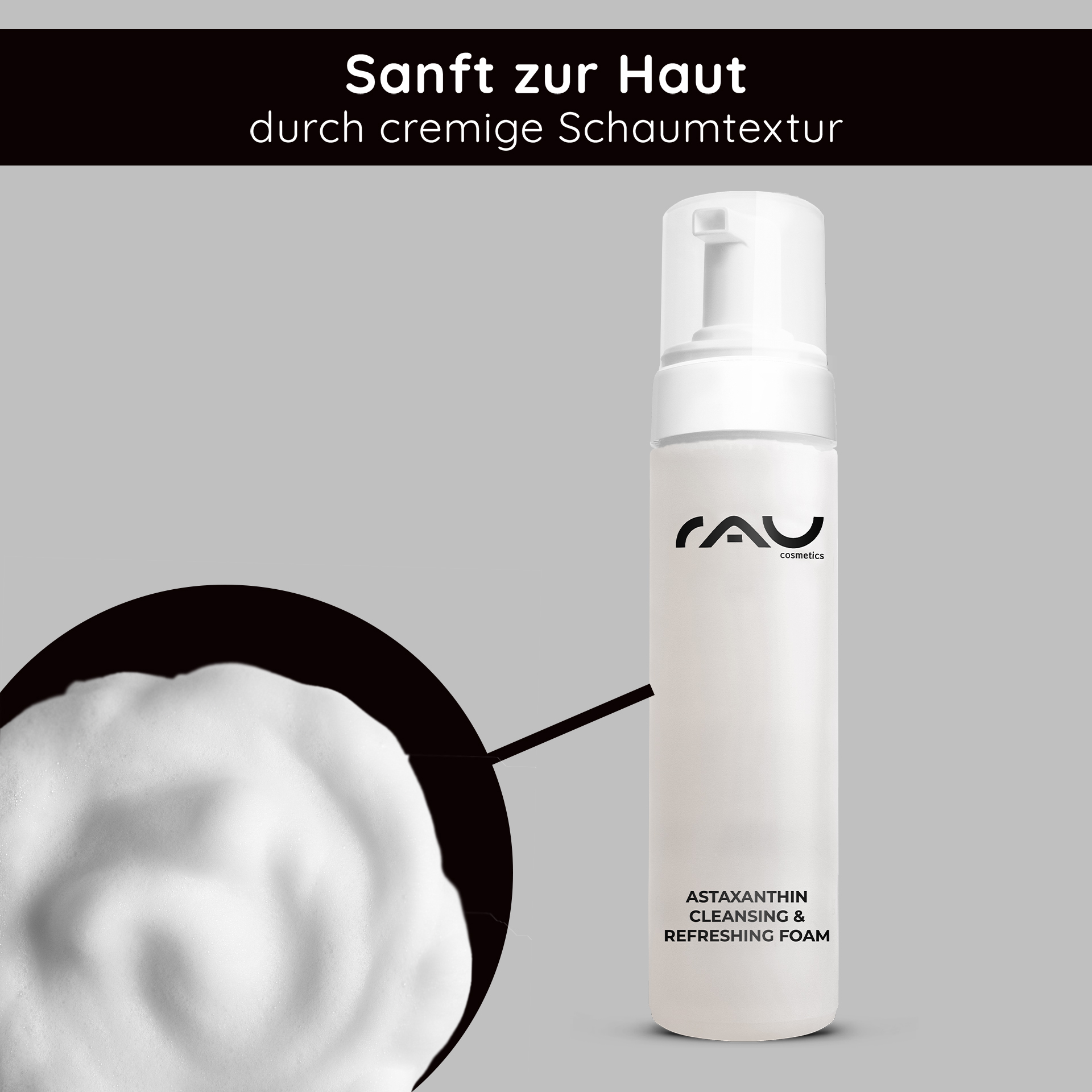 Astaxanthin Cleansing & Refreshing Foam 200 ml Reinigungsschaum Flasche, Lotion