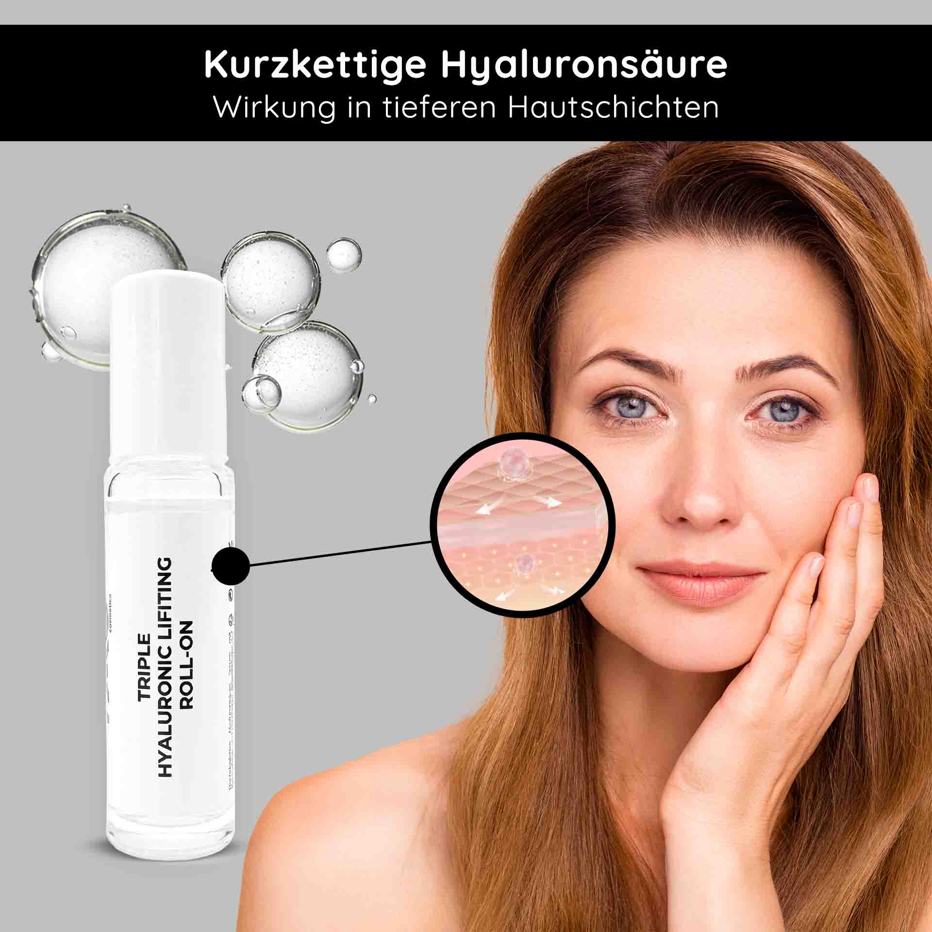 Triple Hyaluronic Serum Roll-On 10 ml mit 3-fach Hyaluronsäuren Triple Hyaluronic Serum Roll-On 10 ml mit 3-fach Hyaluronsäuren