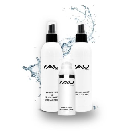 RAU Cosmetics Verwöhnset mit Duschgel, Bodylotion und Maske