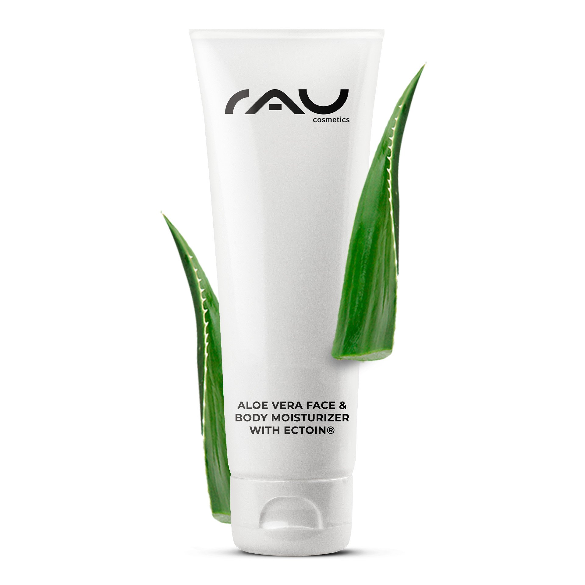 RAU Aloe Vera Face und Body Moisturizer Gel 75 ml Tube, Feuchtigkeitspflege mit Ectoin fuer Gesicht und Koerper