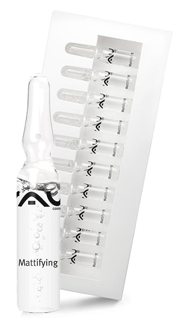 RAU Mattifying Ampoule 10 Stück x 2 ml - mattierende und porenverfeinernde Ampulle Hautpflege Wirkstoffkosmetik mattierend