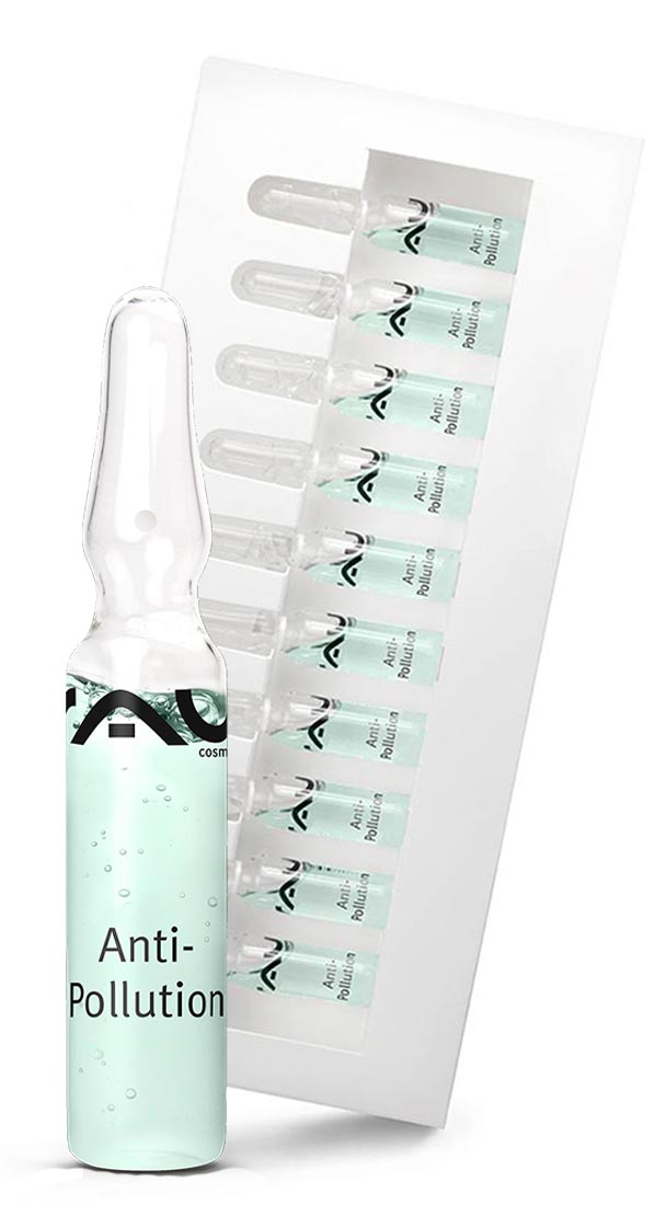 RAU Anti-Pollution Ampullen 10 x 2 ml Konzentrat für das Gesicht Gesichtsserum Gesichtspflege Hautpflege Wirkstoffkosmetik