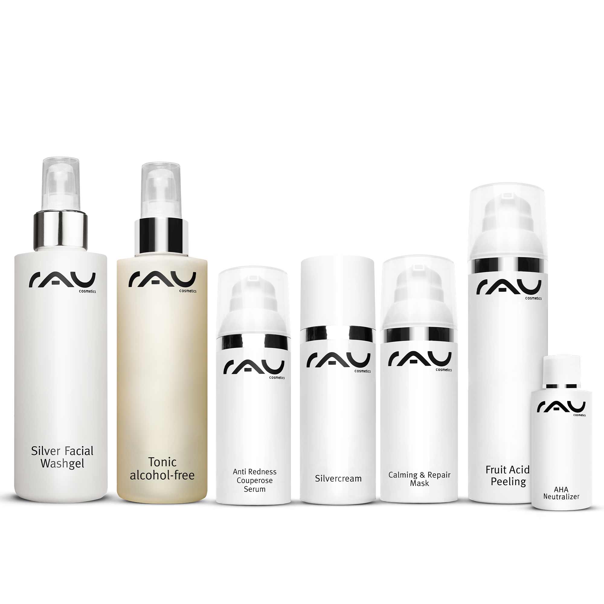 RAU Cosmetics Couperose Set Hautpflege Gesichtsreinigung Gesichtspflege Onlineshop Kosmetik