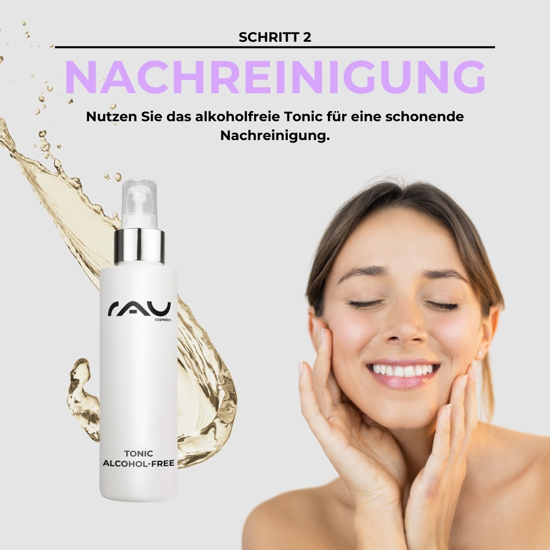 Basic care routine for sensitive skin