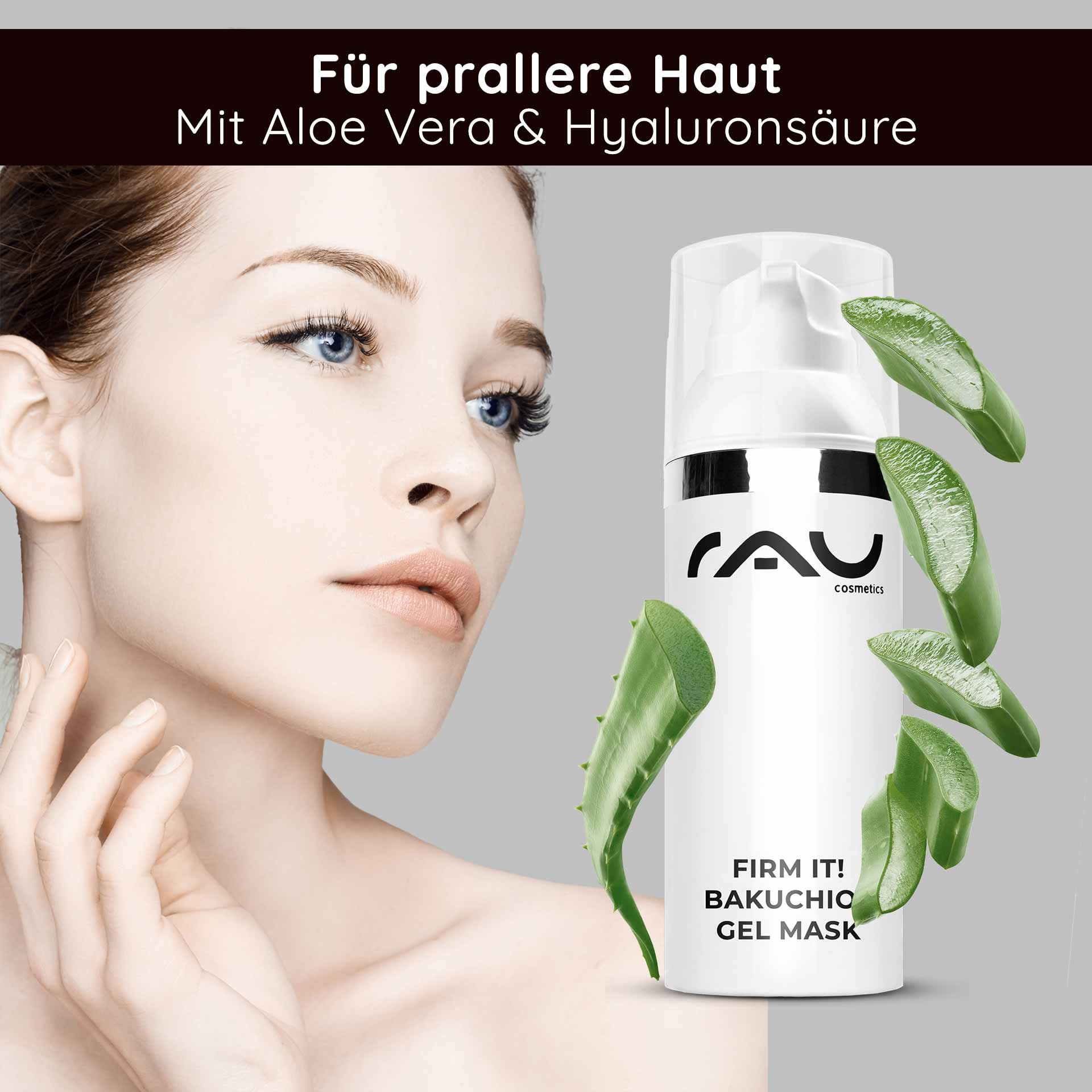 Frau entspannt sich während der Einwirkzeit der Anti-Aging Maske.