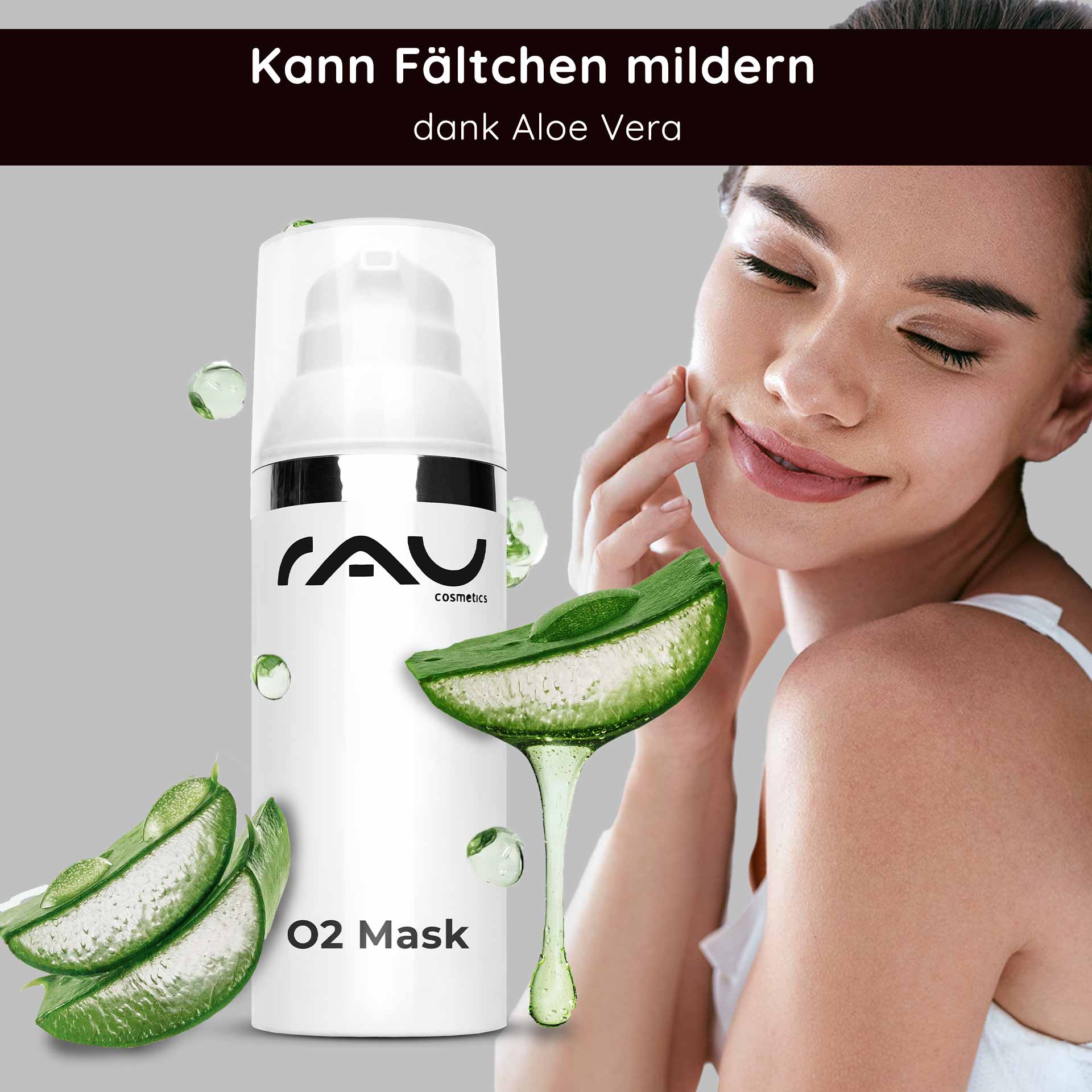 O2 Mask 50 ml Maske mit Aloe Vera, Arnika und Ginkgo Gesicht, Kopf, Person