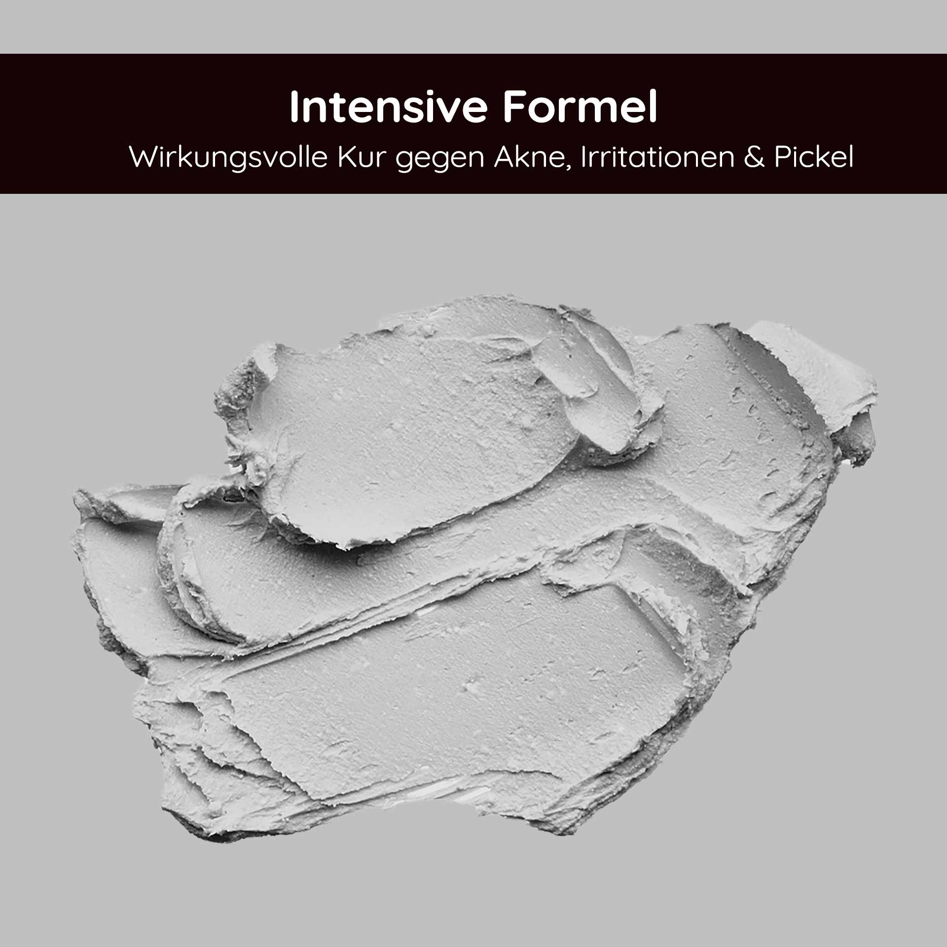 Power set for impure skin, oily skin, inflammation, pimples, itching. Intensive Formel für Hautpflege, wirksame Kur gegen Akne, Irritationen und Pickel, RAU Cosmetics, Silbercreme.