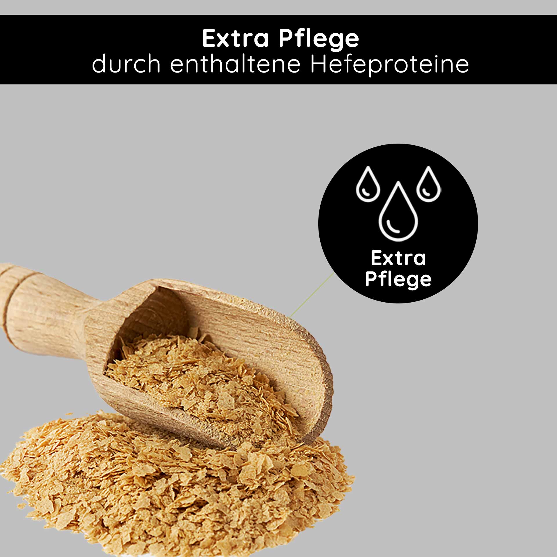 Sunflower Enzyme Peeling 50 ml Chemical Enzyme Peeling Messlöffel Peelingpuder mit Etikett, das die zusätzlichen Pflegevorteile von Hefeproteinen hervorhebt und die sanfte Hautpflege der Produkte von RAU Cosmetics betont.