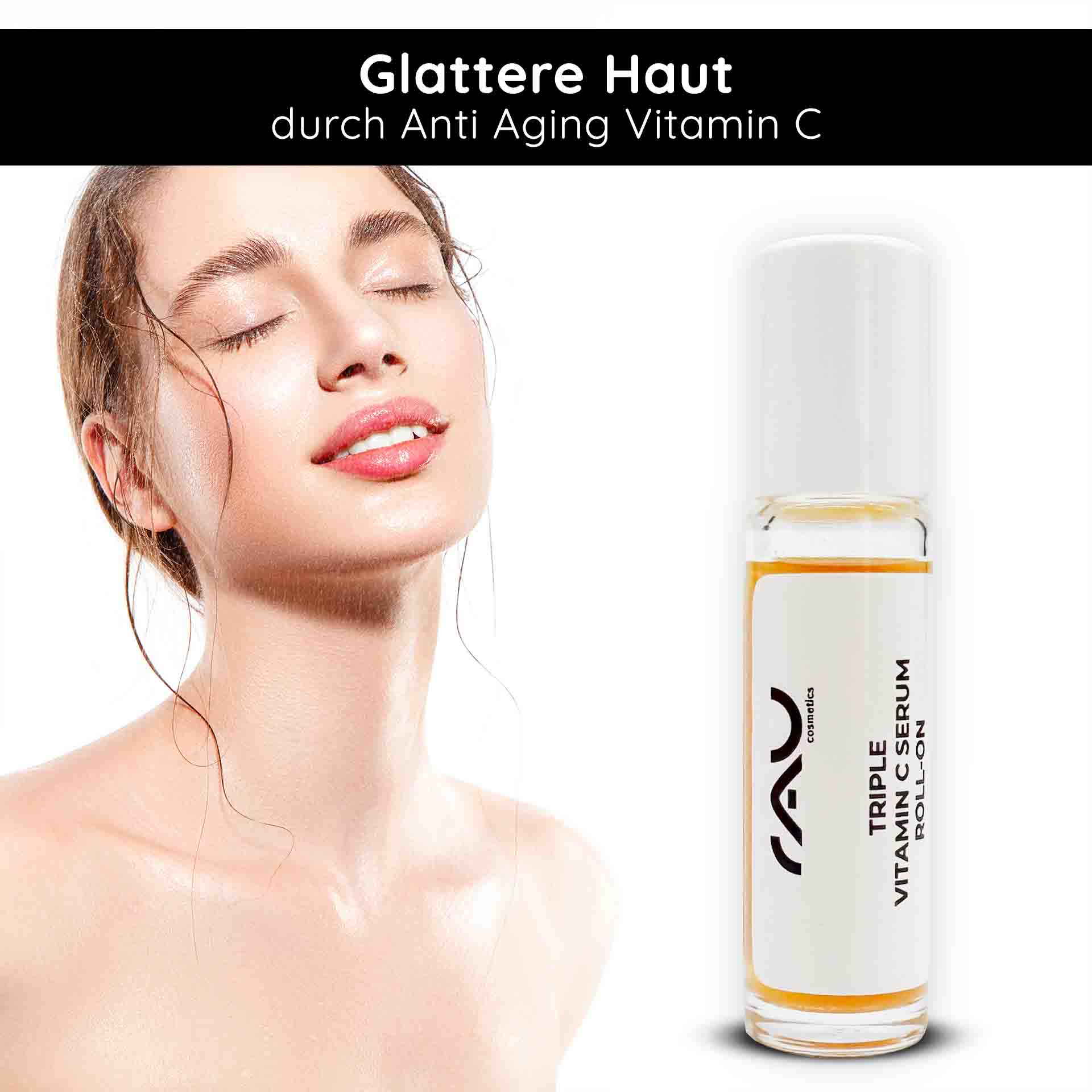 Triple Vitamin C Serum Roll-On 10 ml mit 11 % Vitamin C Säuren