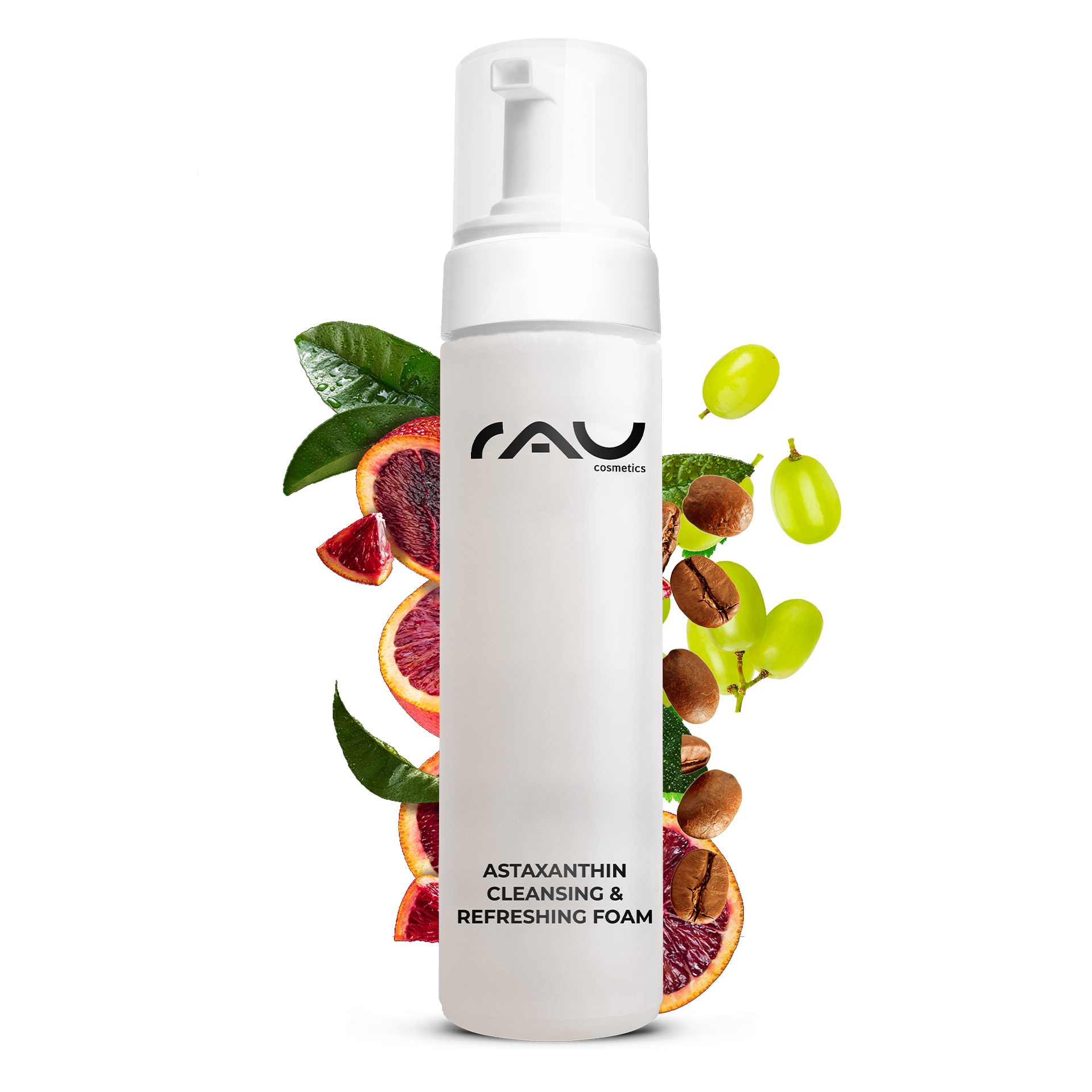 Astaxanthin Cleansing & Refreshing Foam 200 ml Reinigungsschaum Obst, Produzieren, Flasche, Zitrusfrucht, Grapefruit