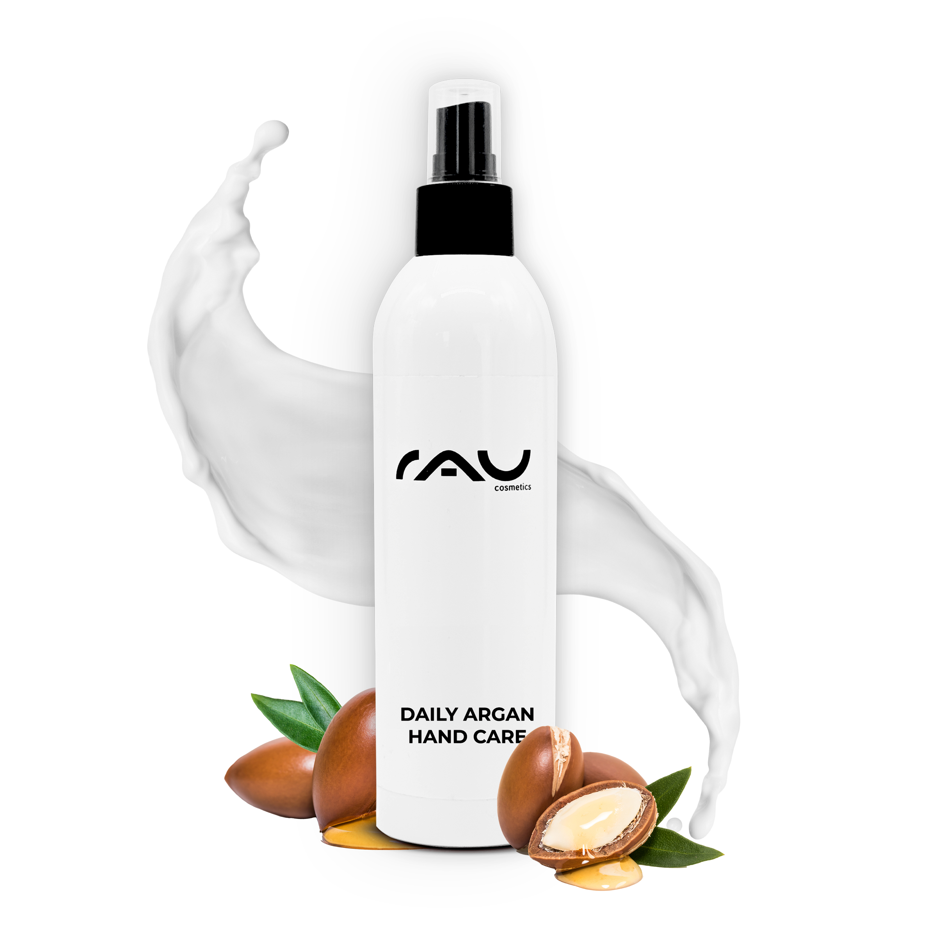 RAU Daily Argan Hand Care 250 ml - pflegende Handcreme für beanspruchte & trockene Hände Kopie Flasche, Lotion