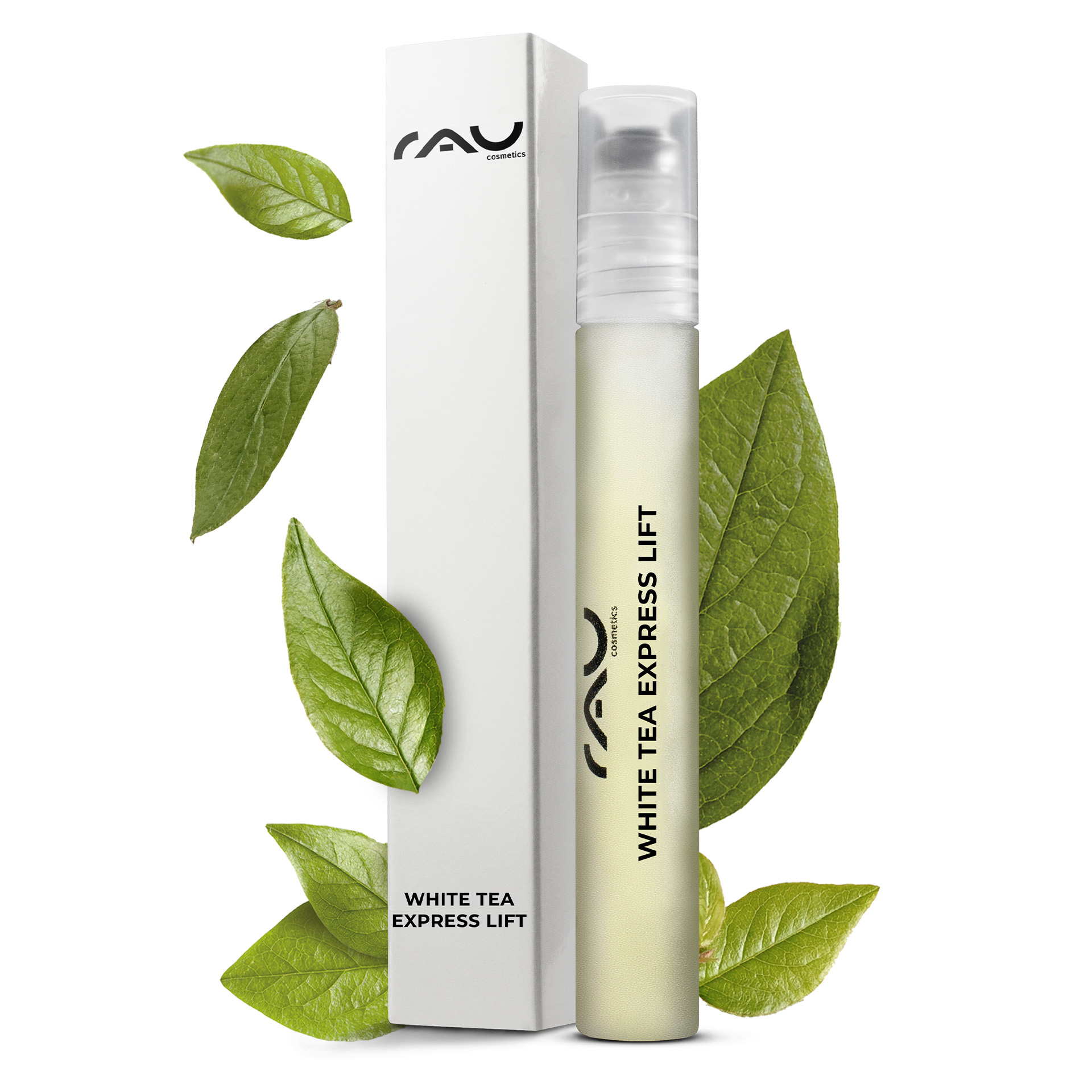 White Tea Express Lift Roll On: Anti-Aging Serum im Roll-On Kräuterig, Kräuter, Pflanze, Flasche, Blatt