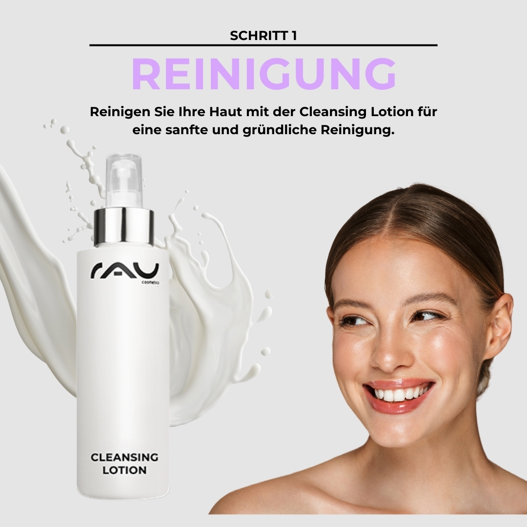 Basic care routine for normal skin